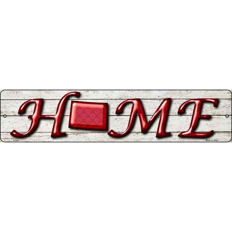 Colorado Home State Outline Wholesale Novelty Mini Metal Street SIGN