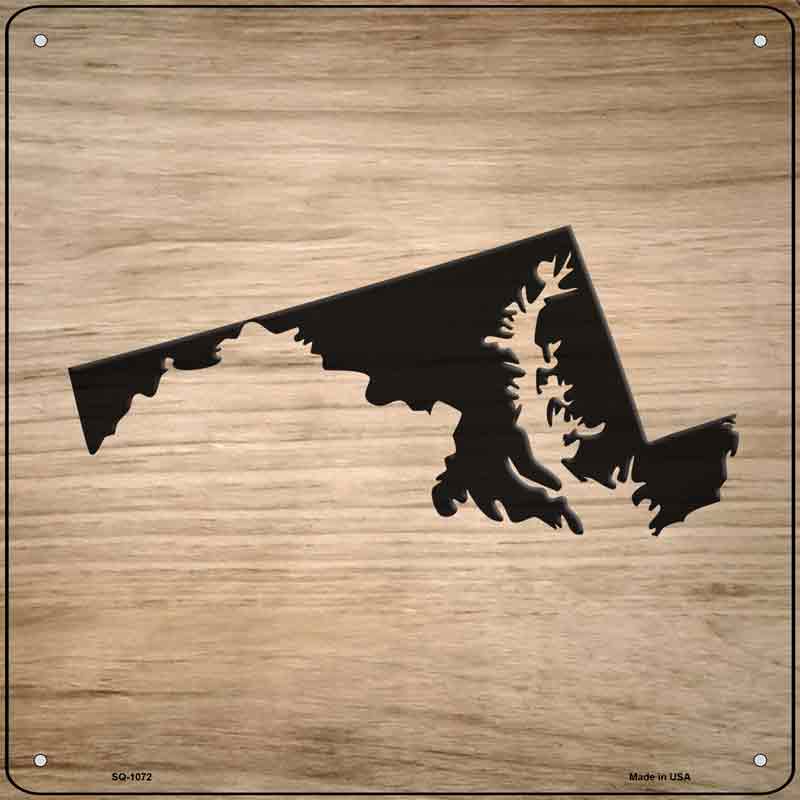 Maryland Shape Letter Tile Wholesale Novelty Metal Square SIGN