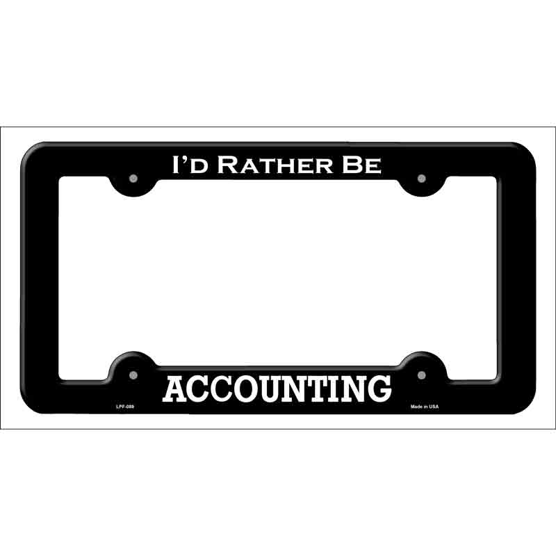 Accounting Wholesale Novelty Metal License Plate FRAME