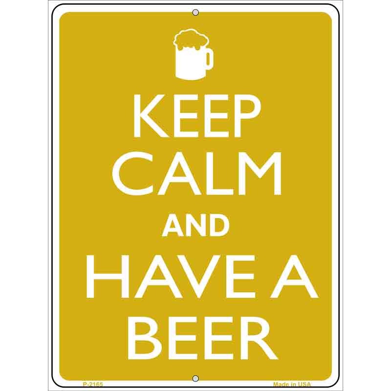 Keep Calm And Have A Beer Wholesale Metal Novelty Parking SIGN