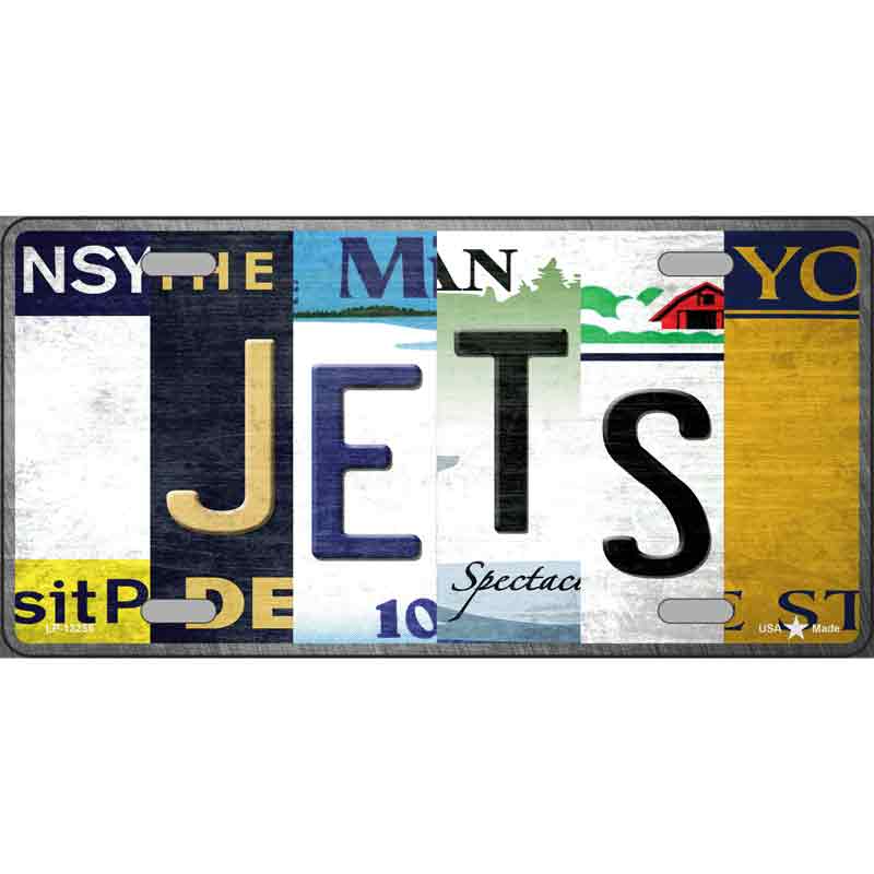 Jets Strip Art Wholesale Novelty Metal License Plate Tag LP-13255