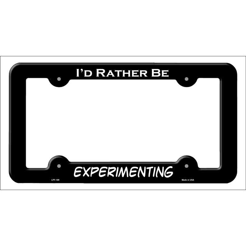 Experimenting Wholesale Novelty Metal LICENSE PLATE Frame