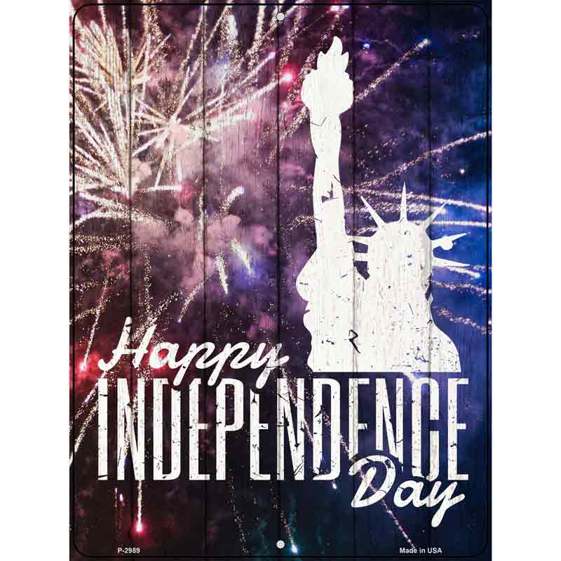 Happy Independence Day Wholesale Novelty Metal Parking Sign