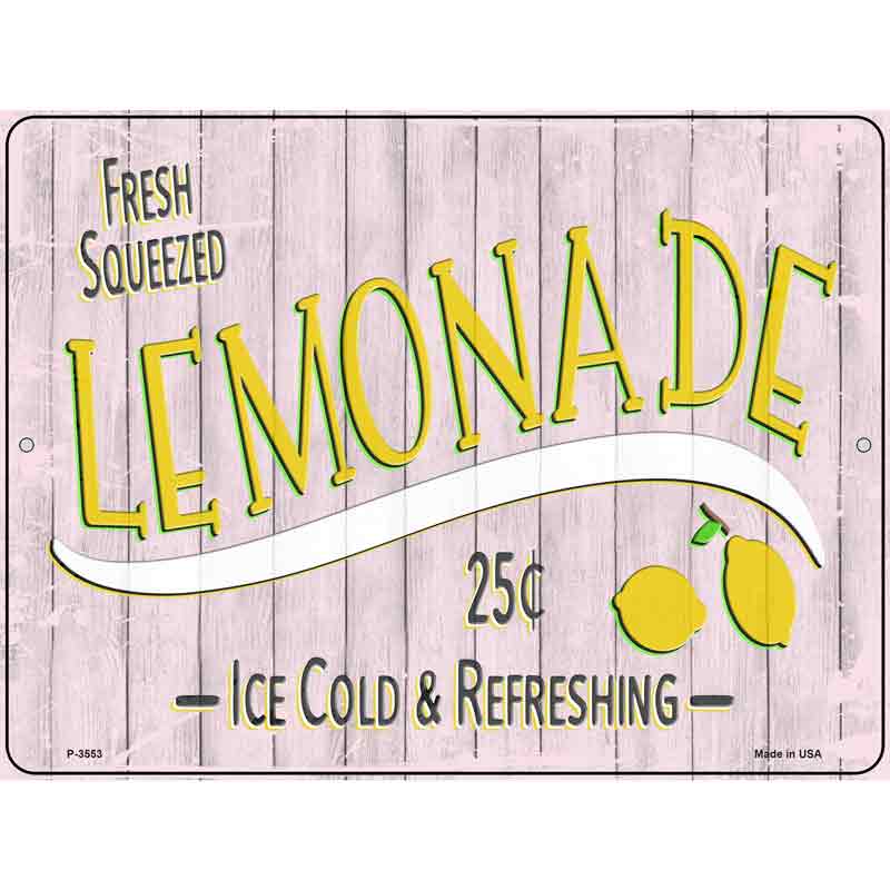 Fresh Squeezed Lemonade Wholesale Novelty Metal Parking SIGN