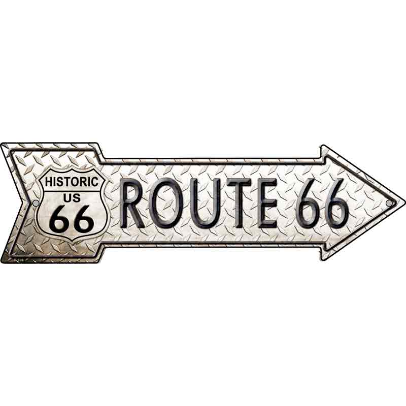 DIAMOND Route 66 Wholesale Novelty Metal Arrow Sign