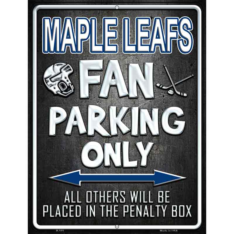 Maple Leafs Wholesale Metal Novelty Parking Sign