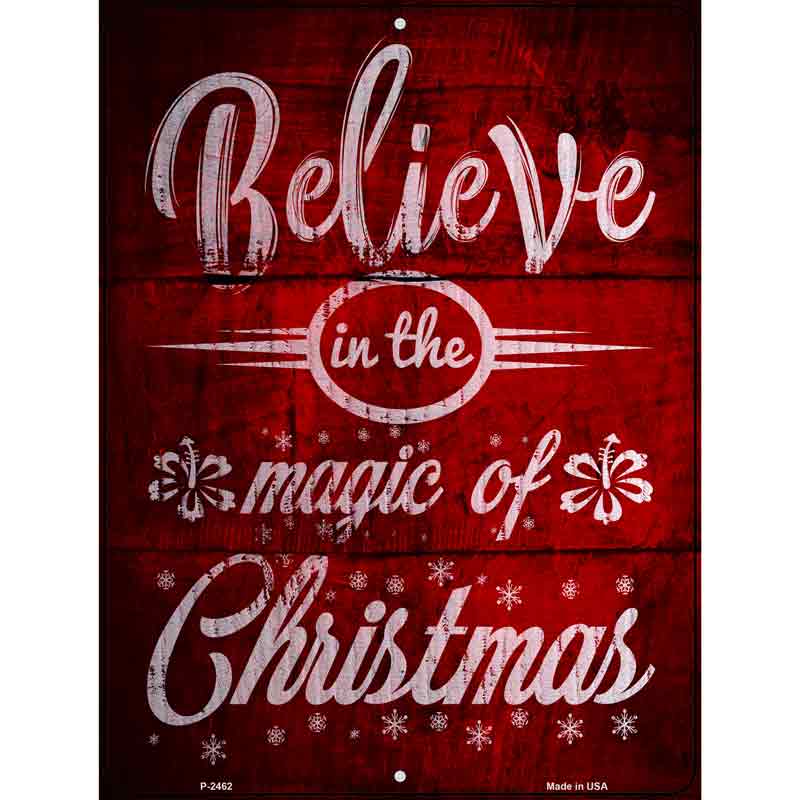 Magic of CHRISTMAS Wholesale Novelty Metal Parking Sign