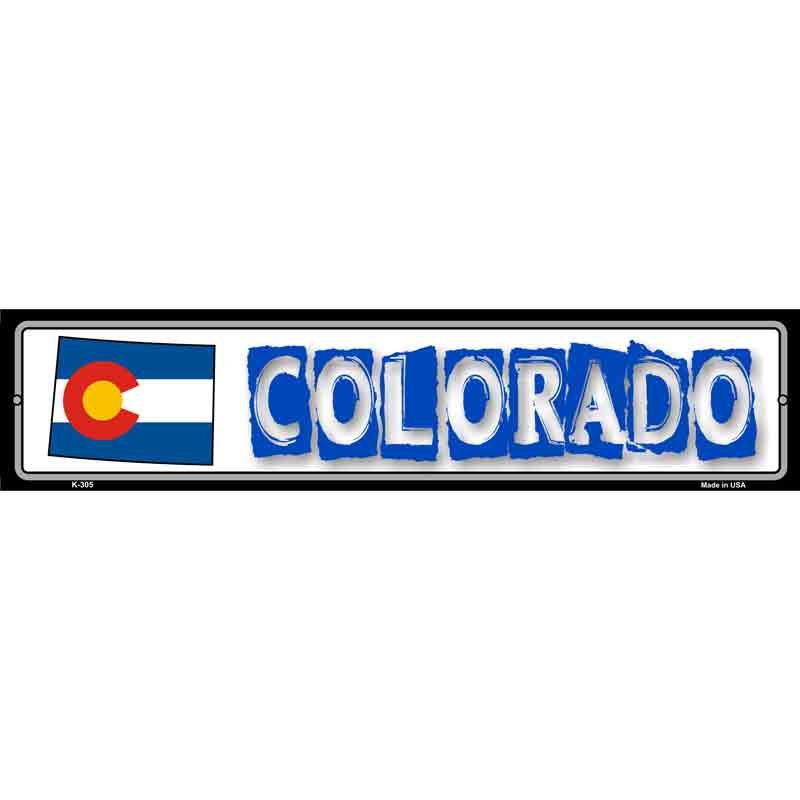 Colorado State Outline Wholesale Novelty Metal Vanity Small Street SIGN