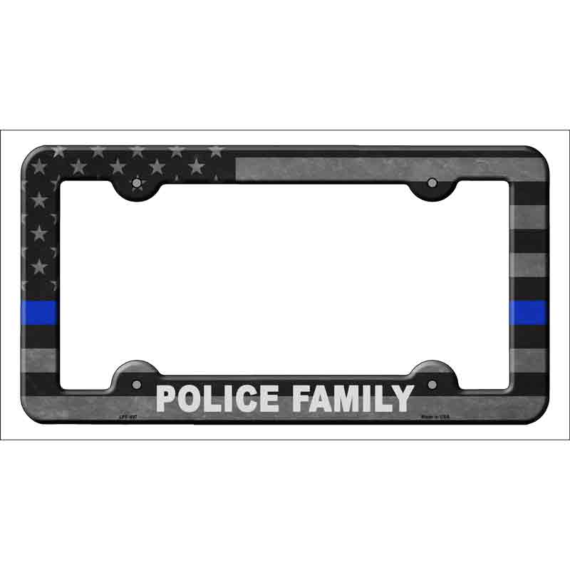 Police Family Wholesale Novelty Metal License Plate FRAME