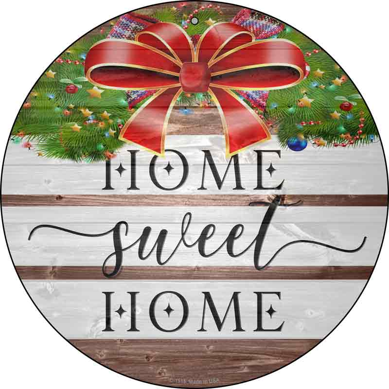 Home Sweet Home Ribbon Wholesale Novelty Metal Circle Sign