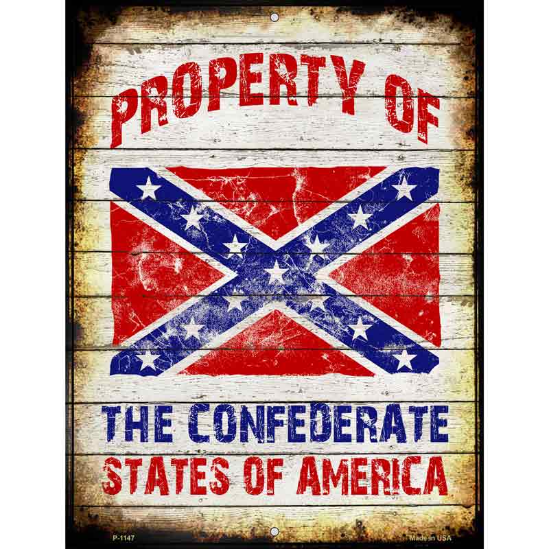 Property Of Confederate States Wholesale Metal Novelty Parking SIGN