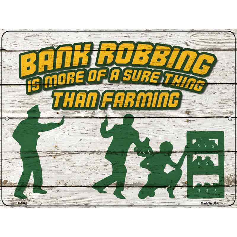 Sure Thing Than Farming Wholesale Novelty Metal Parking SIGN