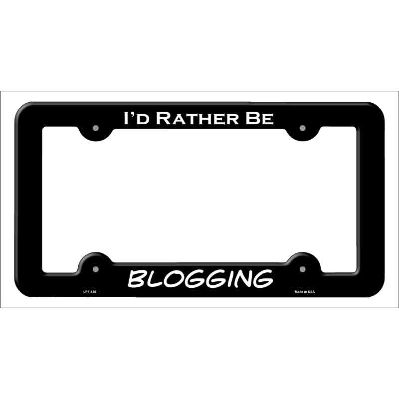 Blogging Wholesale Novelty Metal License Plate FRAME