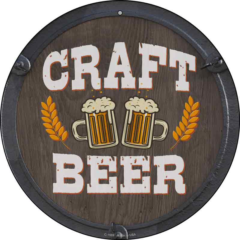 CRAFT Beer Wholesale Novelty Metal Circular Sign