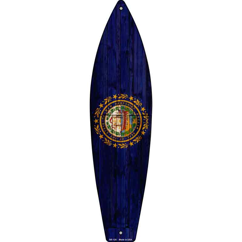 New Hampshire State FLAG Wholesale Novelty Surfboard