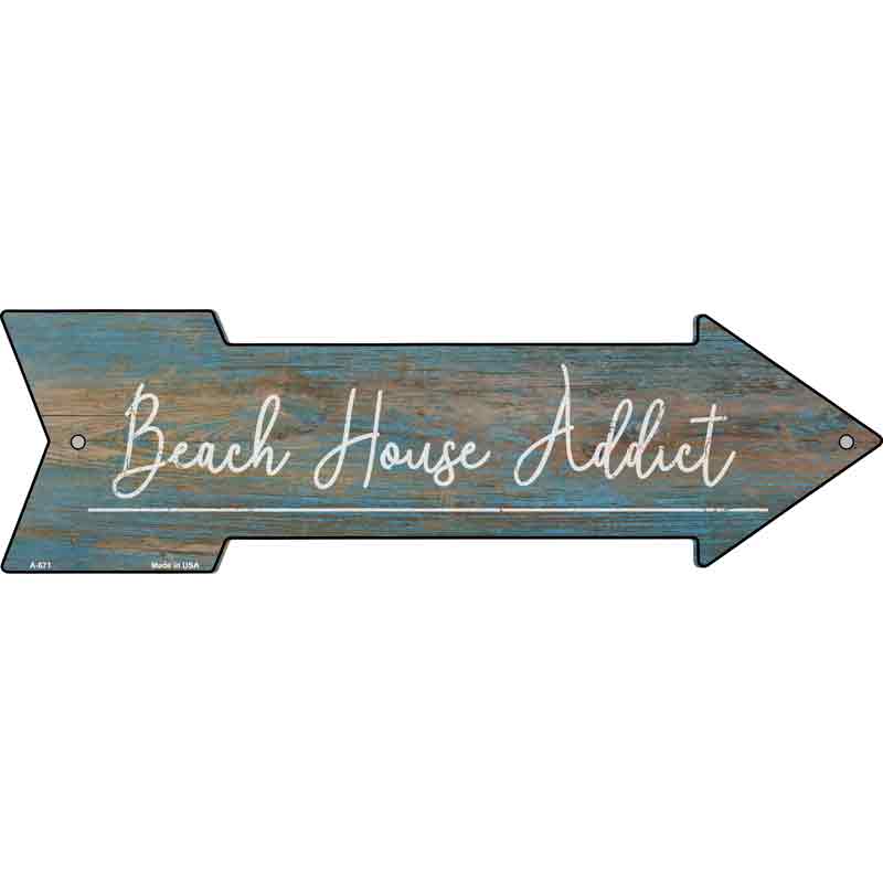 Beach House Addict Wholesale Novelty Metal Arrow Sign