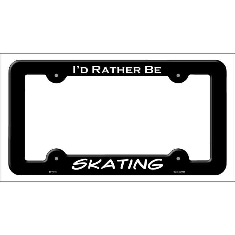 Skating Wholesale Novelty Metal License Plate FRAME