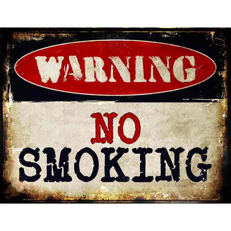 No Smoking Wholesale Metal Novelty Parking SIGN