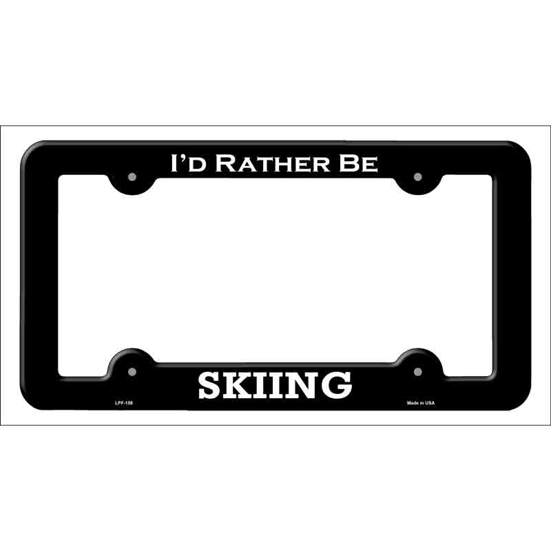 Skiing Wholesale Novelty Metal License Plate FRAME