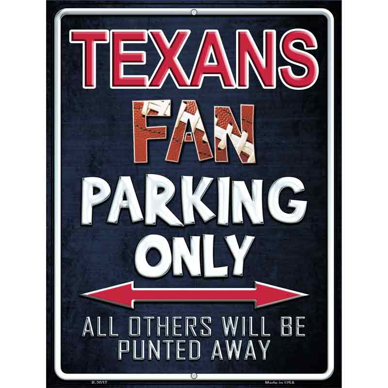 Texans Wholesale Metal Novelty Parking Sign