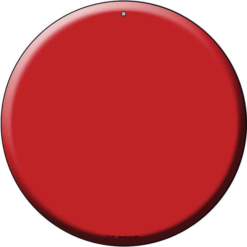Red Wholesale Novelty Metal Circular SIGN