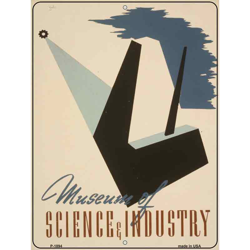 Museum of Science VINTAGE Poster Wholesale Parking Sign