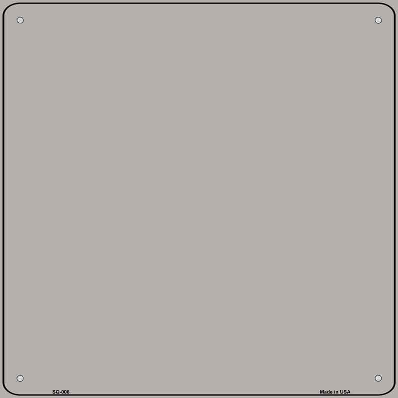 Gray Solid Wholesale Novelty Metal Square SIGN