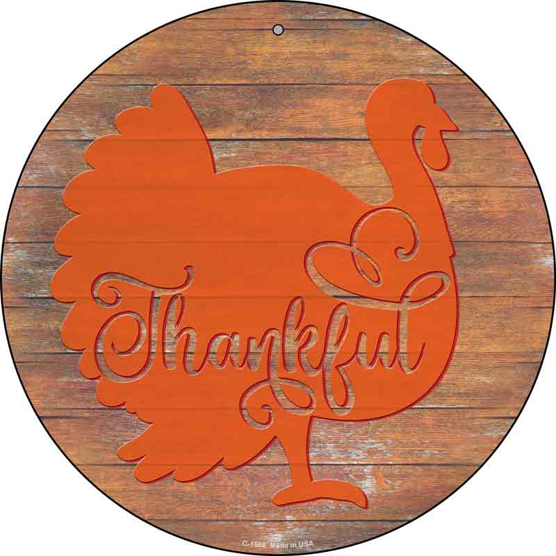 Thanksgiving Turkey Wholesale Novelty Metal Circle SIGN