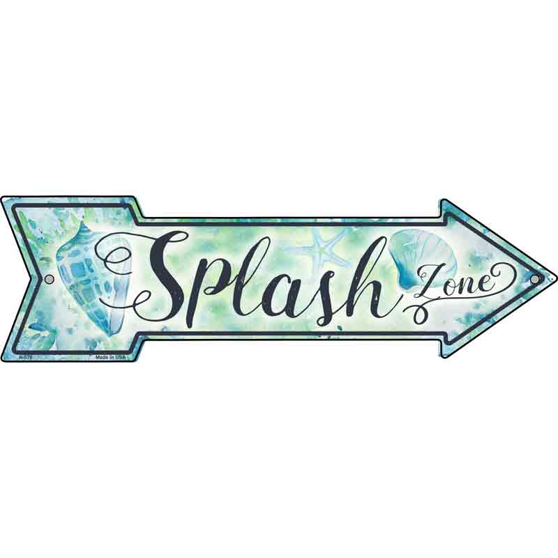 Splash Zone Wholesale Novelty Arrow SIGN