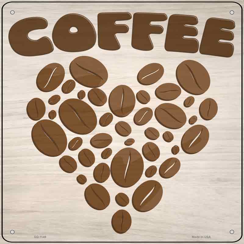 Love COFFEE Wholesale Novelty Metal Square Sign