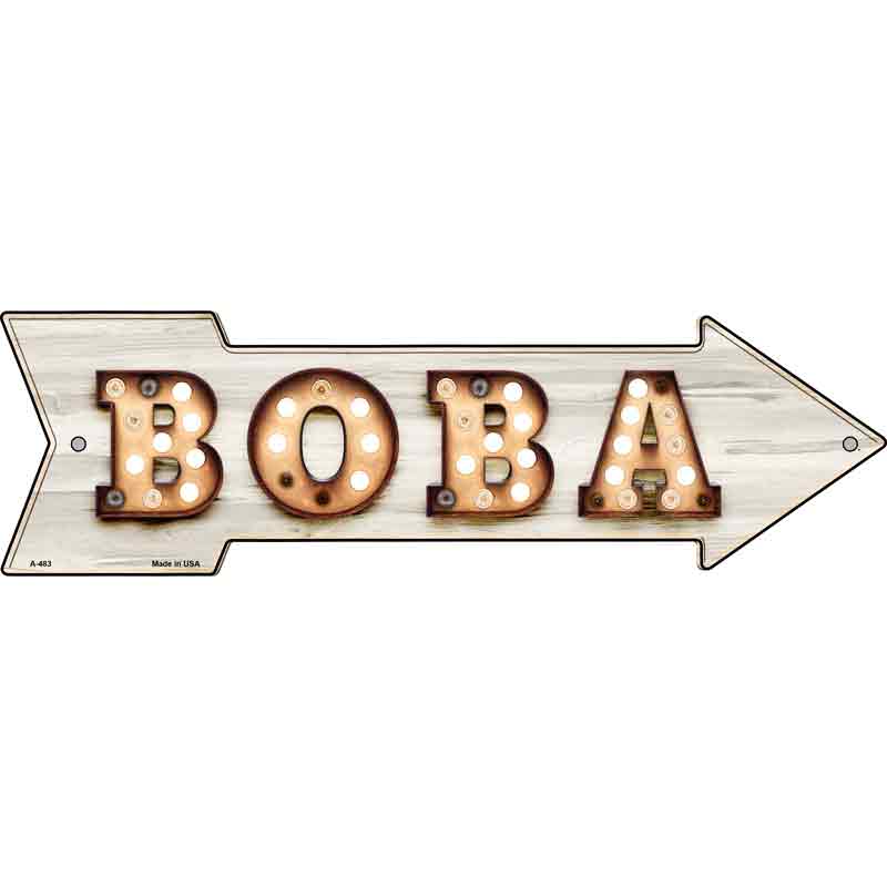 Boba Bulb Letters Wholesale Novelty Arrow SIGN