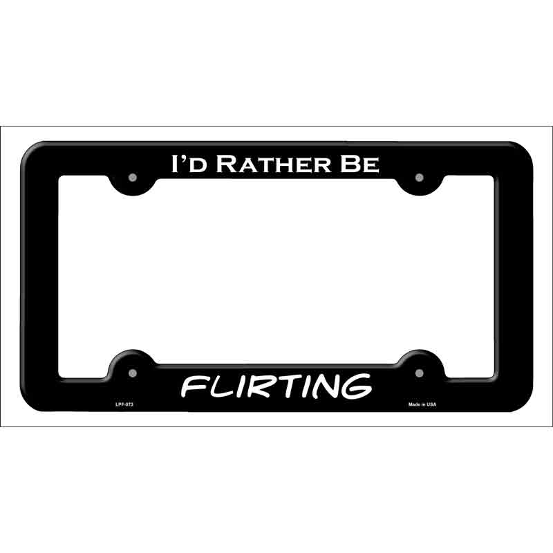 Flirting Wholesale Novelty Metal License Plate FRAME