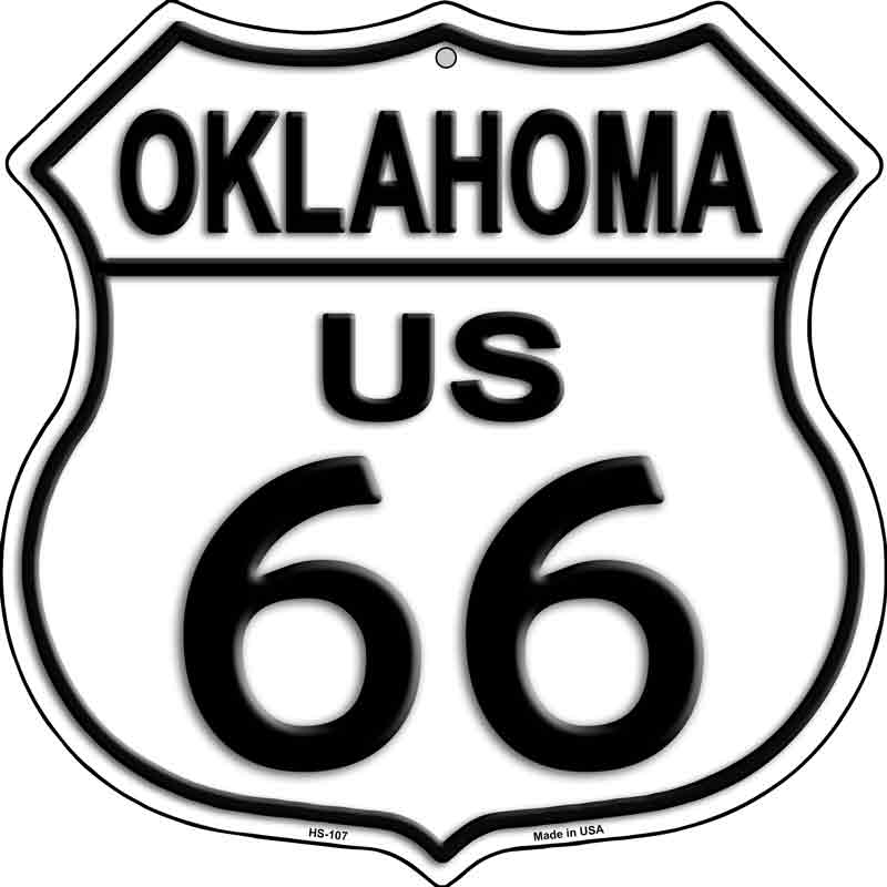Oklahoma Route 66 Highway Shield Wholesale Metal SIGN