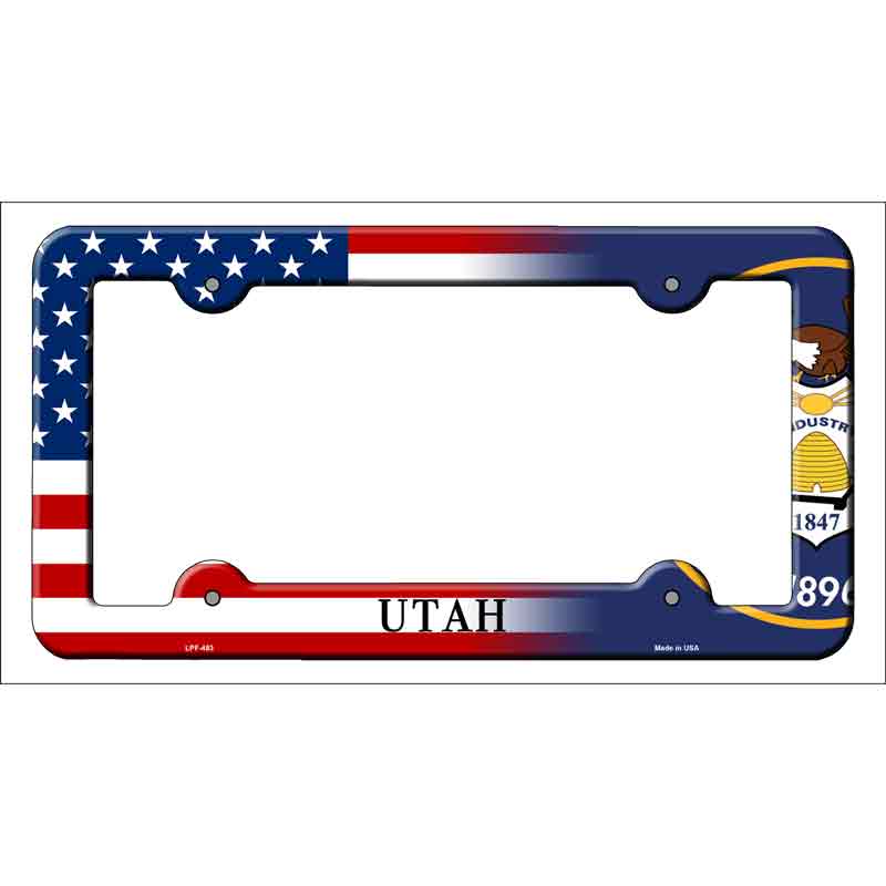 Utah|American FLAG Wholesale Novelty Metal License Plate Frame