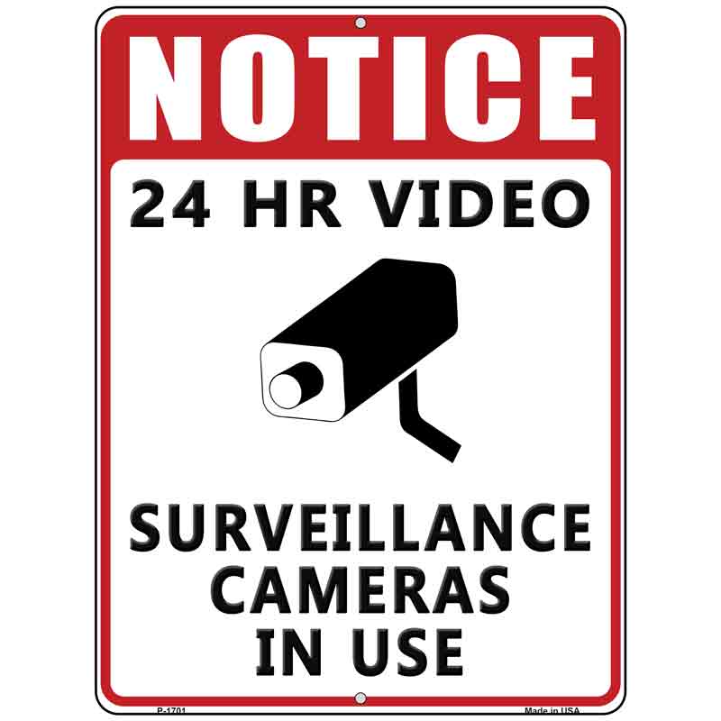 Notice Video Surveillance Parking SIGN Wholesale Novelty