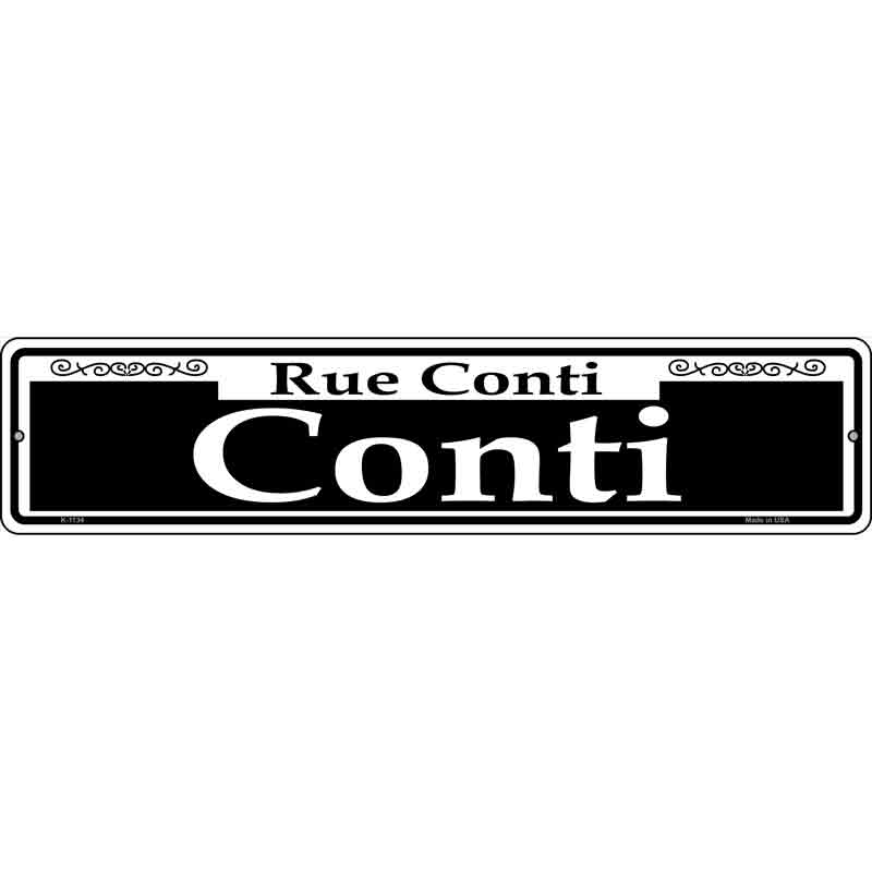 Conti Wholesale Novelty Small Metal Street Sign