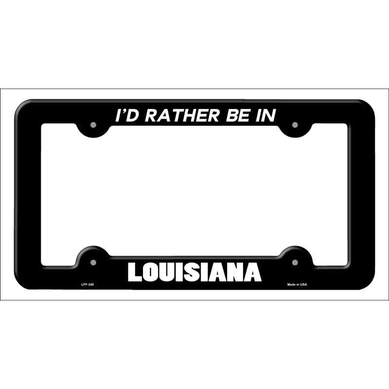 Be In Louisiana Wholesale Novelty Metal License Plate FRAME