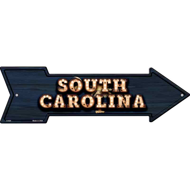 South Carolina Bulb Lettering With State FLAG Wholesale Novelty Arrows