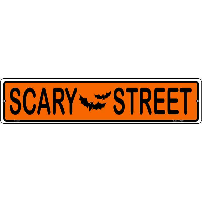 Scary Street Wholesale Novelty Small Metal Street Sign