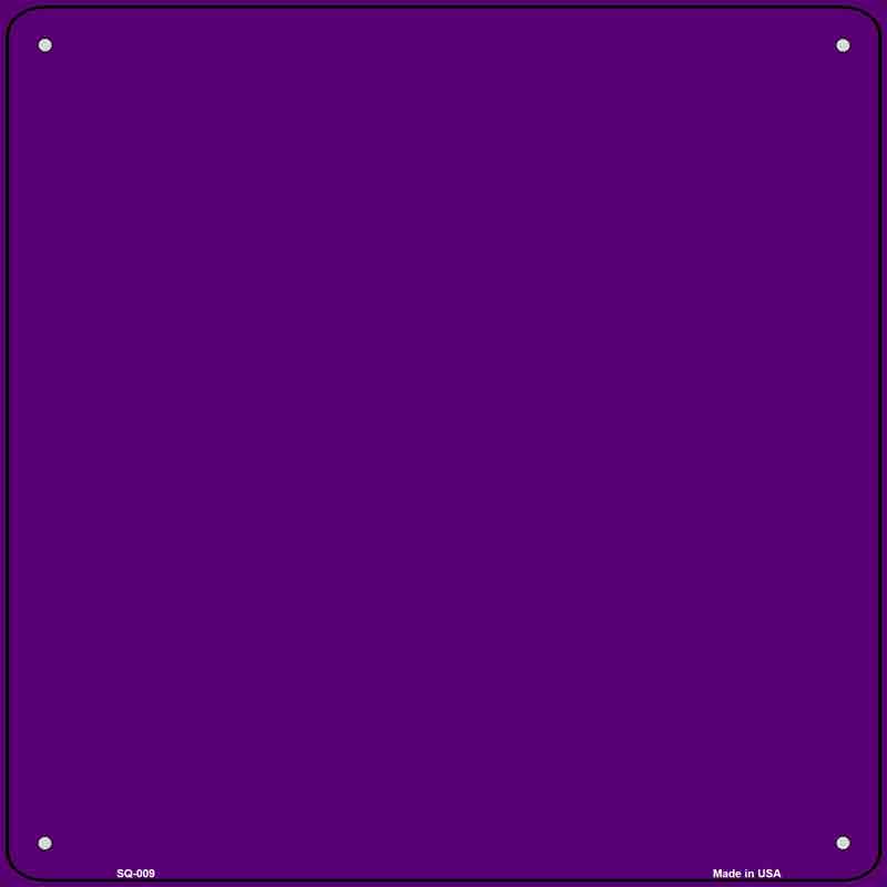 Purple Solid Wholesale Novelty Metal Square SIGN