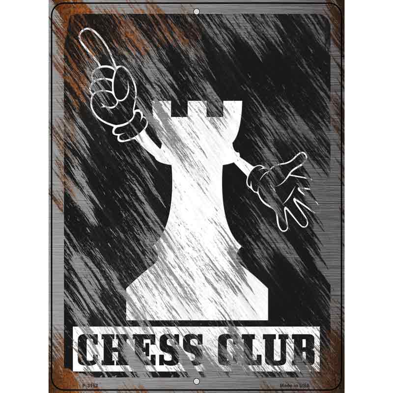 Chess Club Wholesale Novelty Metal Parking SIGN