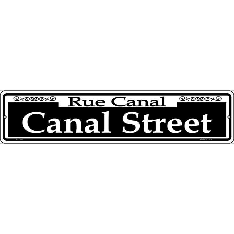 Canal Street Wholesale Novelty Small Metal Street Sign