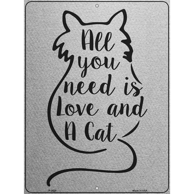 Love And A Cat Wholesale Novelty Metal Parking Sign