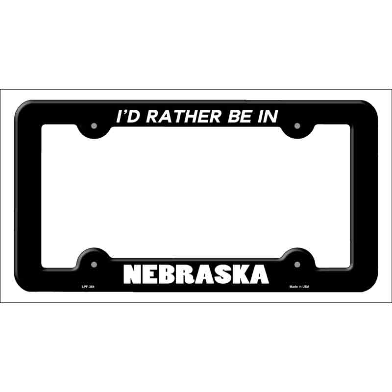 Be In Nebraska Wholesale Novelty Metal License Plate FRAME