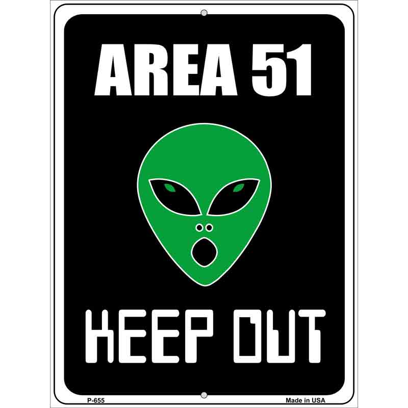 Area 51 Keep Out Wholesale Metal Novelty Parking SIGN