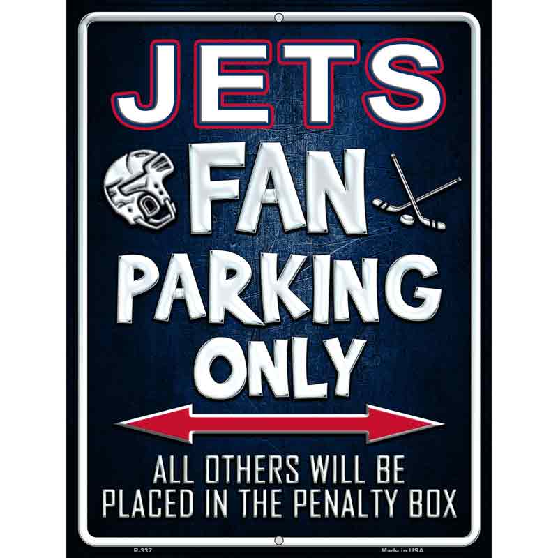 Jets Wholesale Metal Novelty Parking Sign P-337