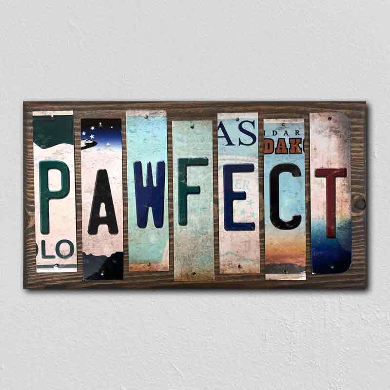 Pawfect Wholesale Novelty License Plate Strips Wood SIGN