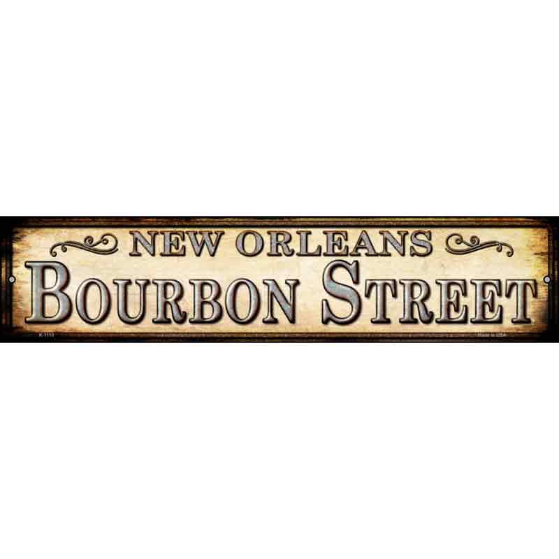 Bourbon Street NEW Orleans Wholesale Novelty Small Metal Street Sign