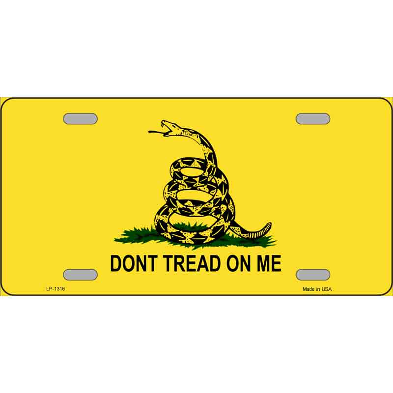 Dont Tread On Me Novelty Wholesale Metal LICENSE PLATE