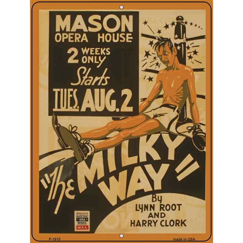 The Milky Way Vintage POSTER Wholesale Parking Sign